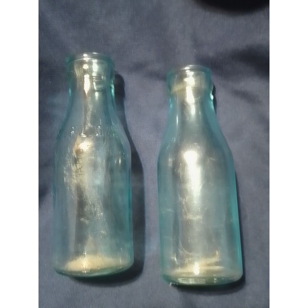 vintage aqua glass bottles